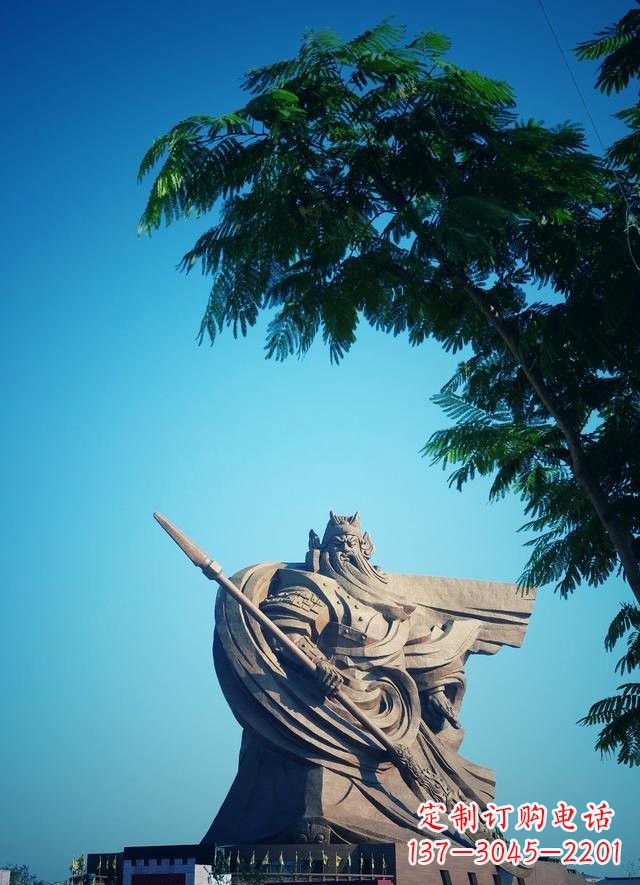大同大型关公石雕 定制雕塑