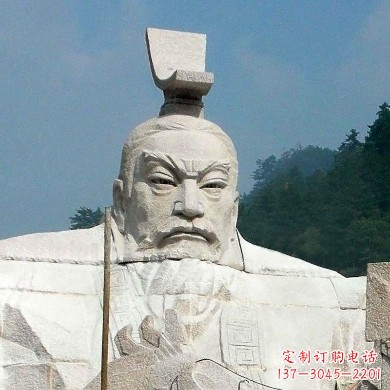 大同汉武帝刘彻石雕塑