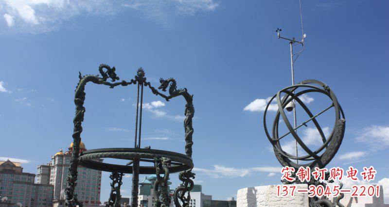 大同中领雕塑浑天仪雕塑 铜雕景观构筑