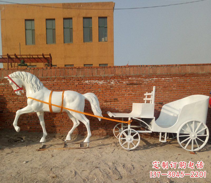 大同大型欧式马车动物铜雕塑