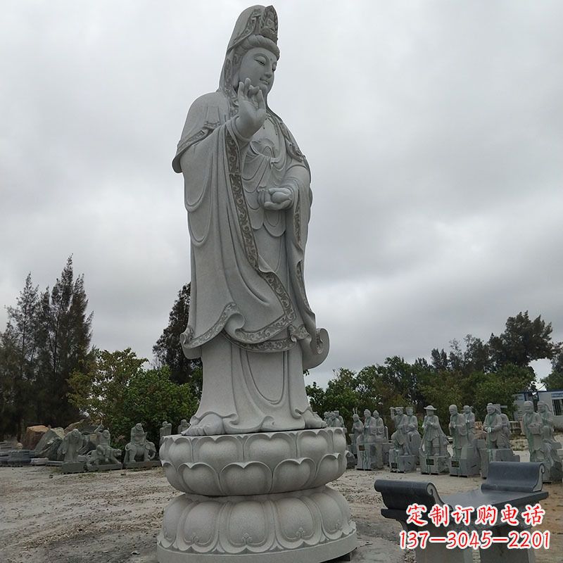 大同高端青石观音雕塑
