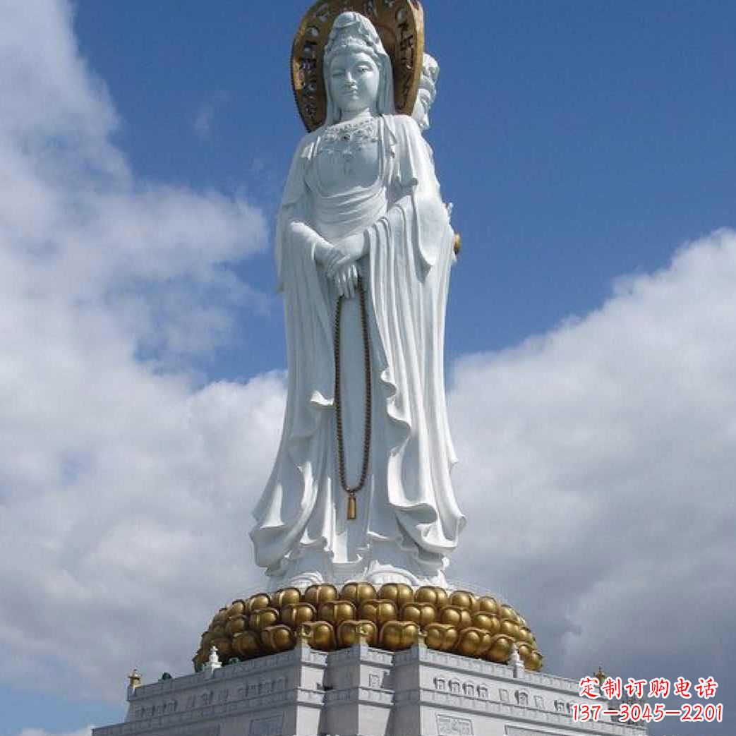 大同汇聚神灵精灵的大型观音石雕