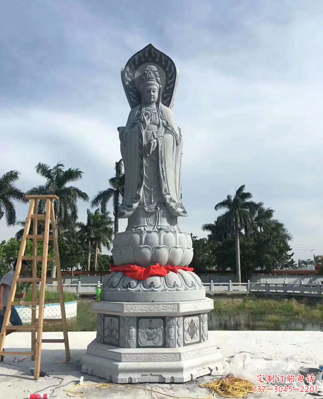 大同观音大型石雕摆件