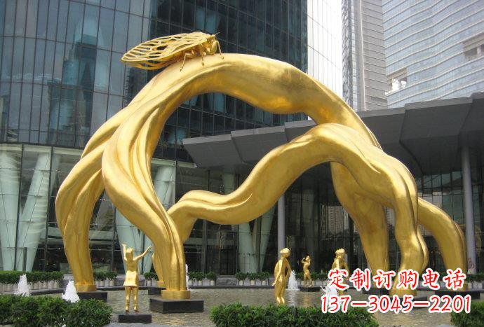 大同大型树枝铜雕艺术景观