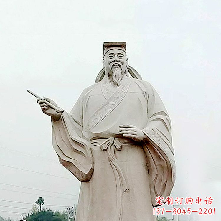 大同精美石雕王羲之景观雕塑