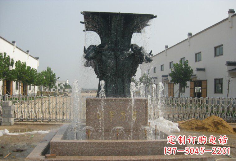 大同精美铜制喷泉雕塑