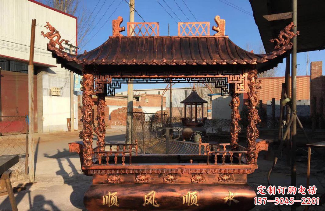 大同大型铜雕香炉
