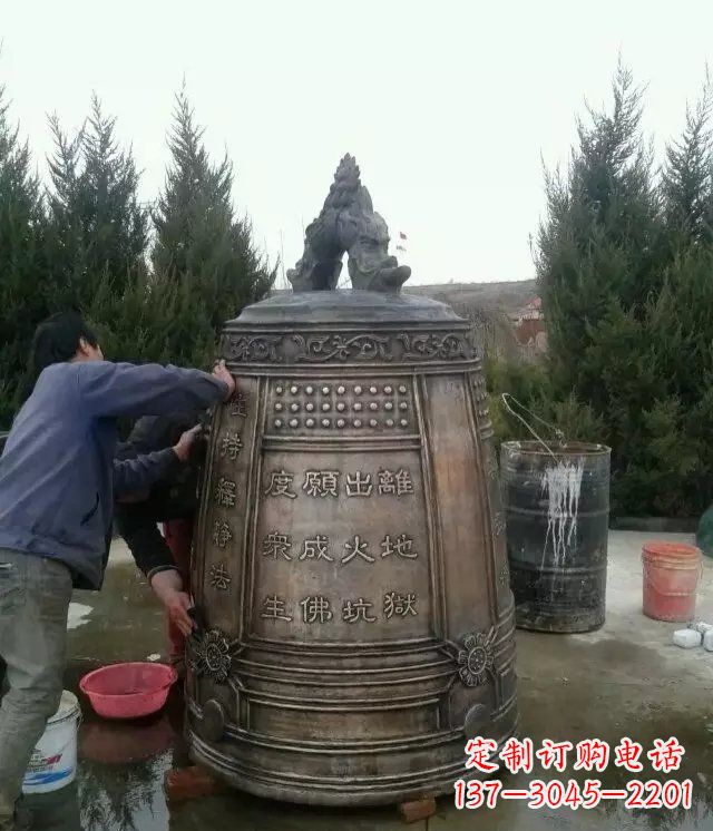大同大型铜钟寺庙铜雕