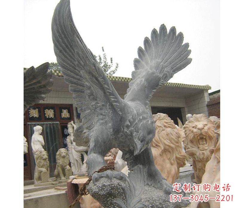 大同中领雕塑神秘的老鹰石雕