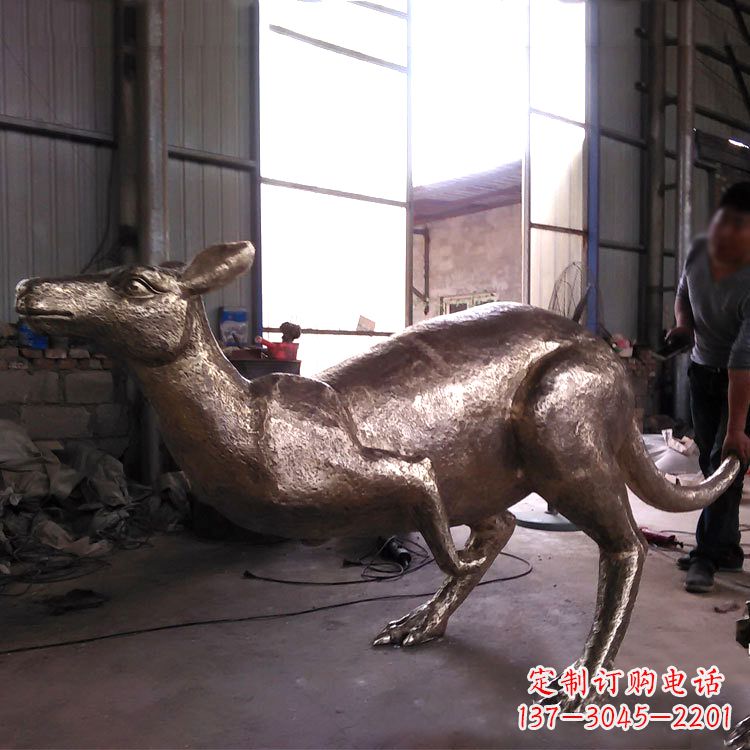 大同精美袋鼠纯铜雕塑