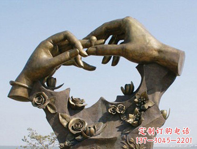 大同戴戒指的手铜雕