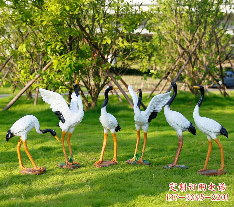 大同丹顶鹤抽象雕塑
