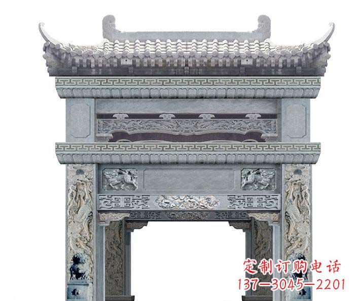 大同精美石雕牌坊雕塑