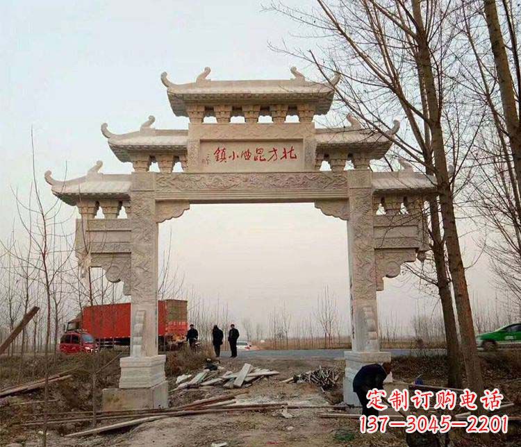大同大理石牌坊石雕