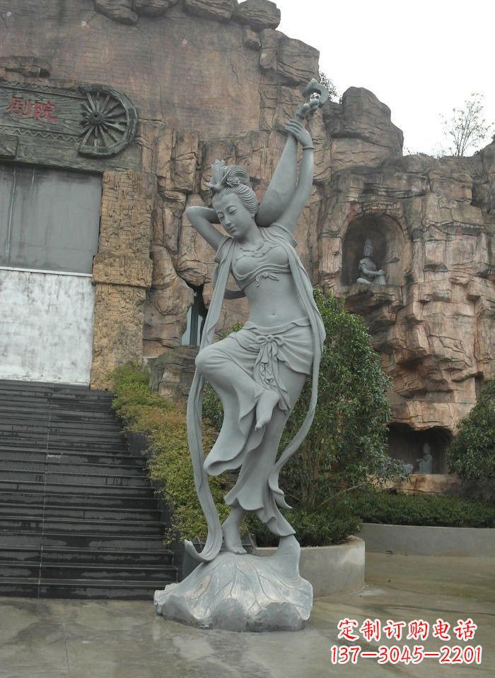 大同琵琶飞天人物石雕
