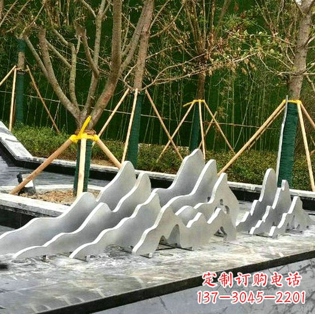 大同高品质室外不锈钢假山雕塑