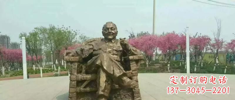 大同中领雕塑邓小平坐式铜雕