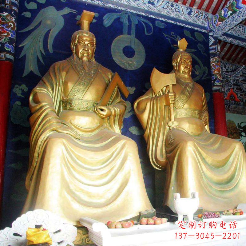 大同帝喾铜雕神像,让你的家居更有气质