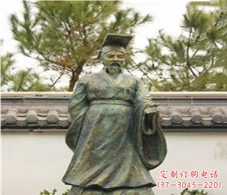 大同帝王汉武帝人物铜雕