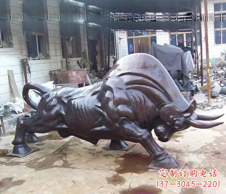 大同动物牛铜雕塑