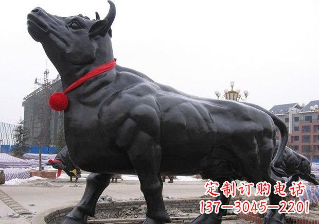 大同动物铜雕-牛