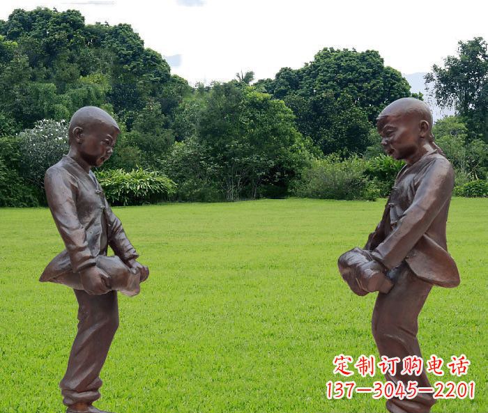 大同中领雕塑精致的儿童铜雕雕塑