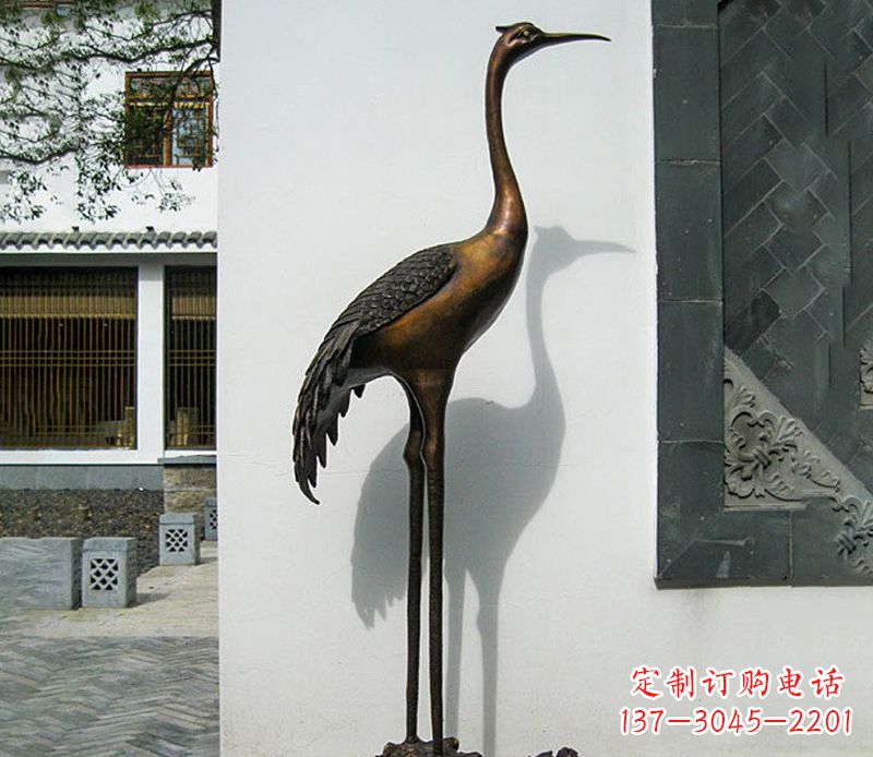 大同仙鹤雕塑,精美绝伦,艺术动人