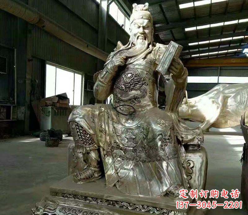 大同读书关公铜雕