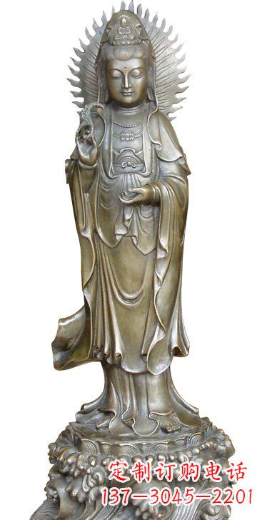 大同渡海观音铜雕塑，定制专属你的福缘