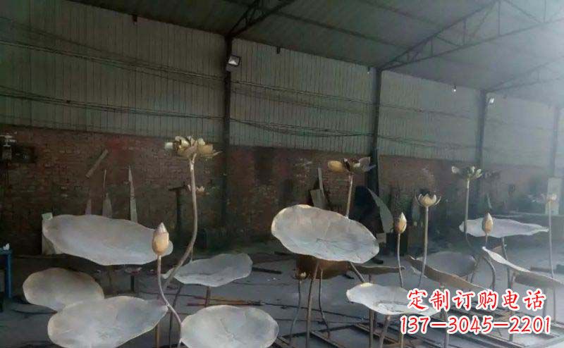 大同锻铜荷叶荷花广场景观雕塑