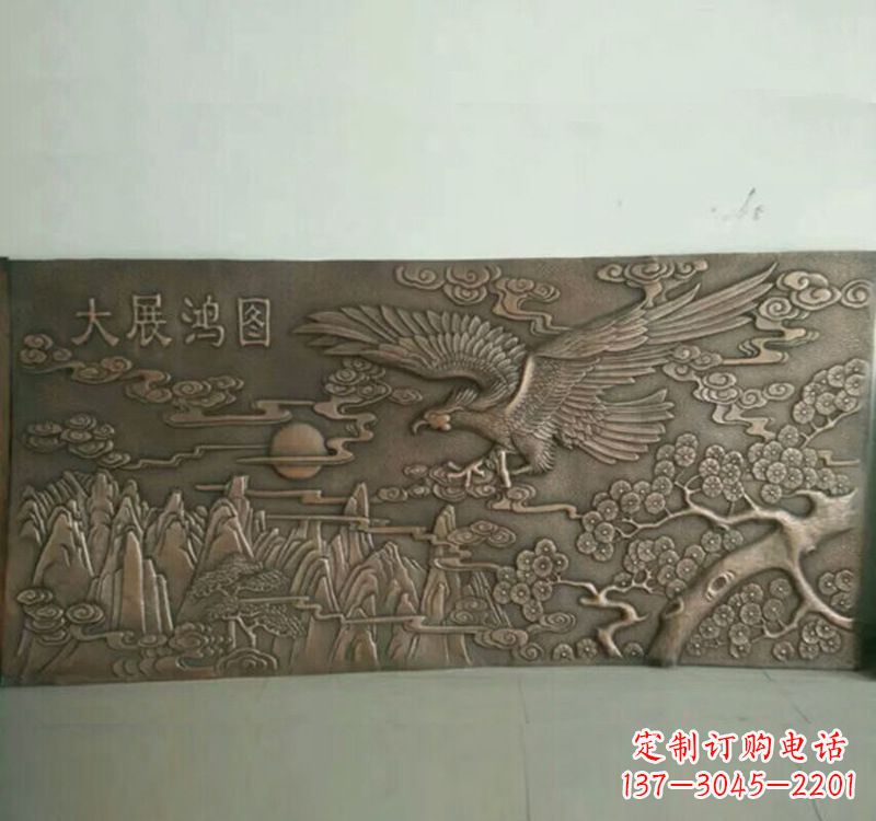 大同精致锻铜老鹰雕塑