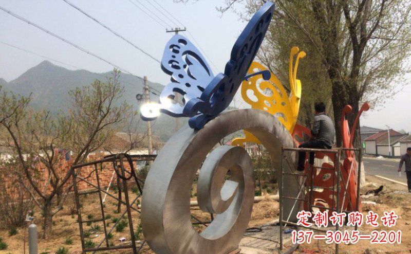 大同锻造不锈钢蝴蝶雕塑