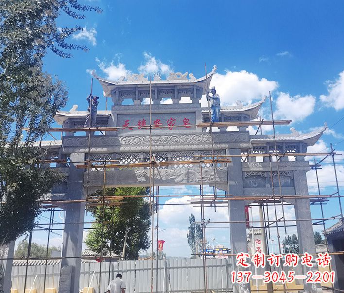 大同牌坊雕塑品质精湛、精致耐看