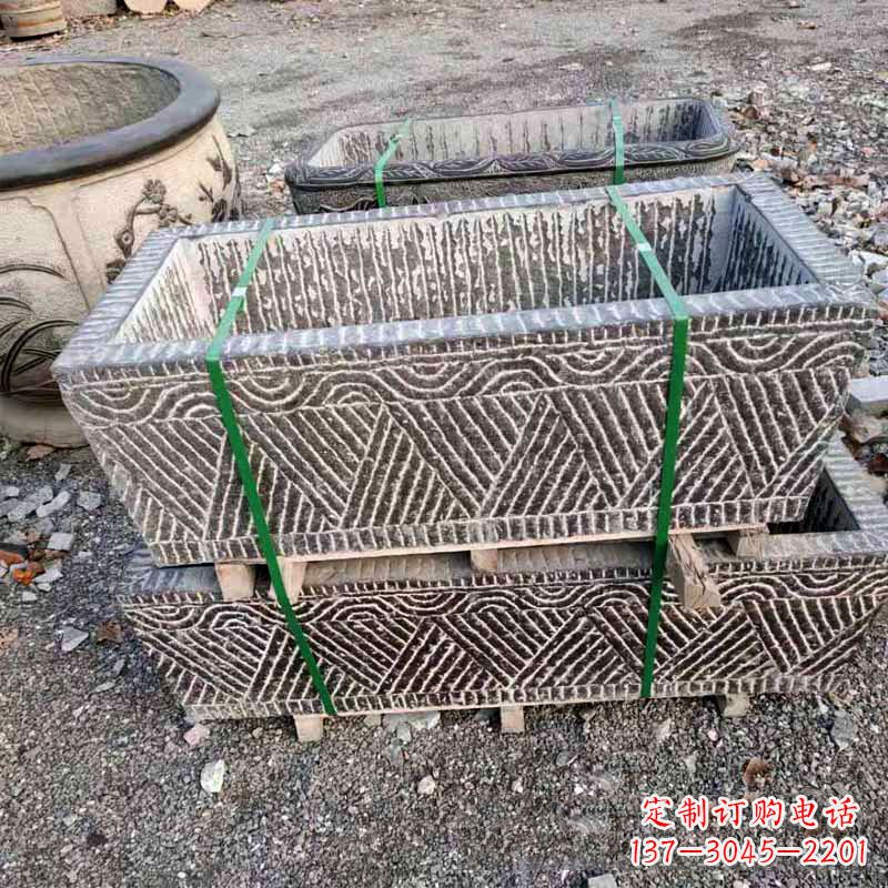 大同方形手工雕刻石槽