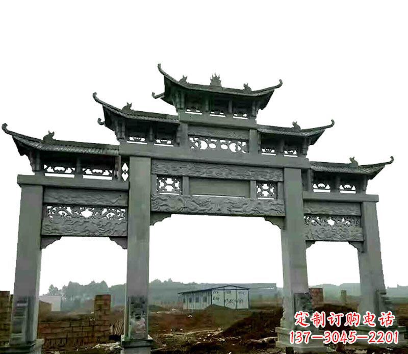大同中领雕塑精美牌坊石雕,高品质时尚艺术
