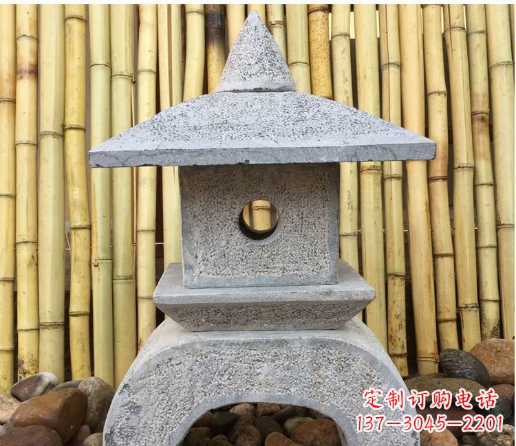 大同仿古公园照明石灯笼石雕 (3)