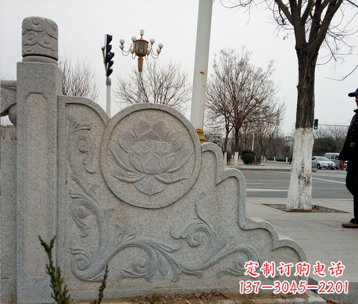大同仿古护城河石栏板雕塑