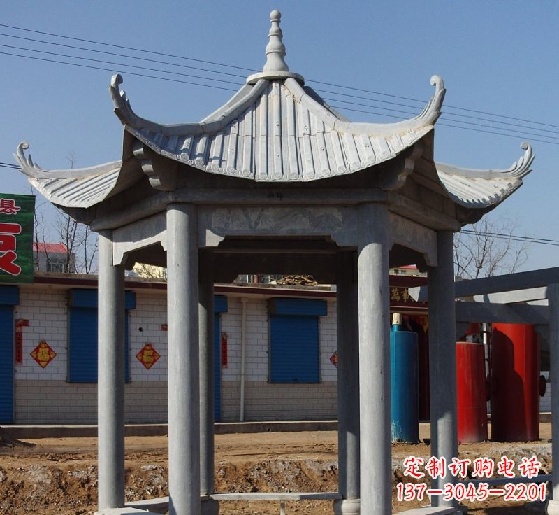 大同精美仿古石雕凉亭