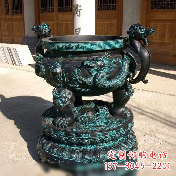 大同传统工艺青铜龙雕塑
