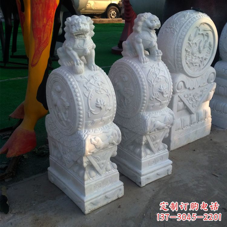 大同仿古门墩石雕塑,让您的家园更加精致