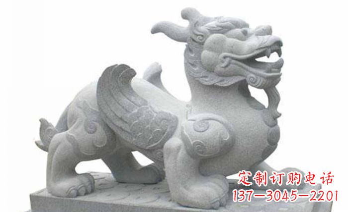大同古老貔貅雕塑,带您重拾传统神兽石雕之美