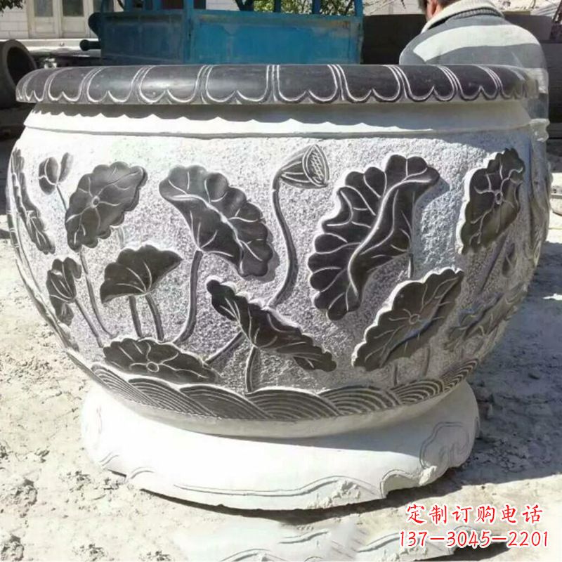 大同仿古青石做旧水缸
