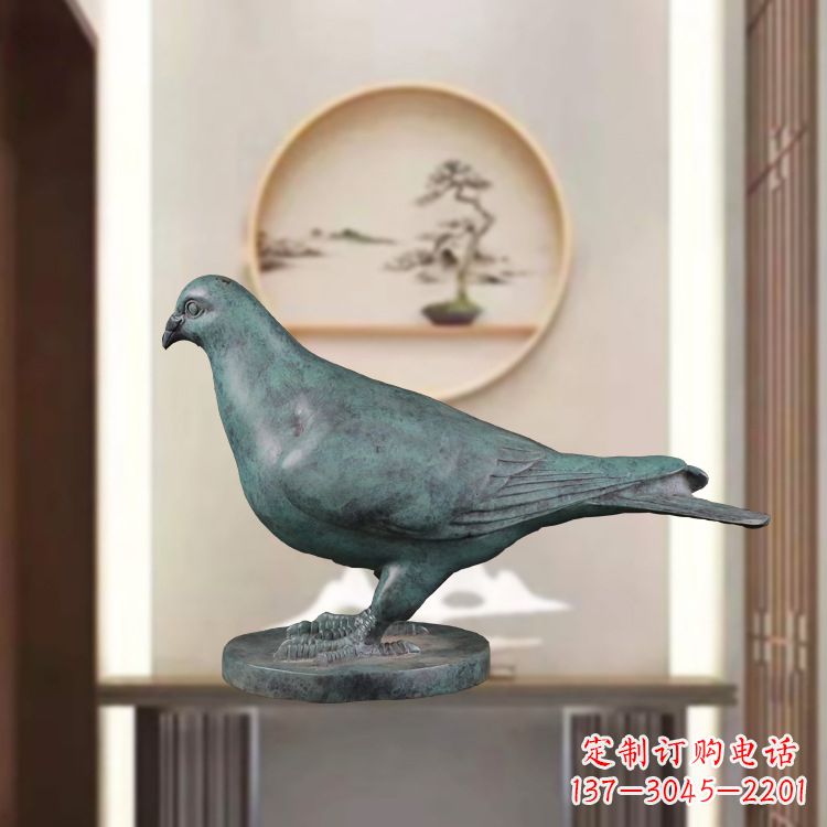 大同仿古青铜鸽子动物雕塑摆件