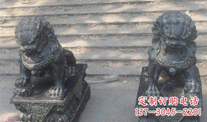 大同仿古狮子铜雕