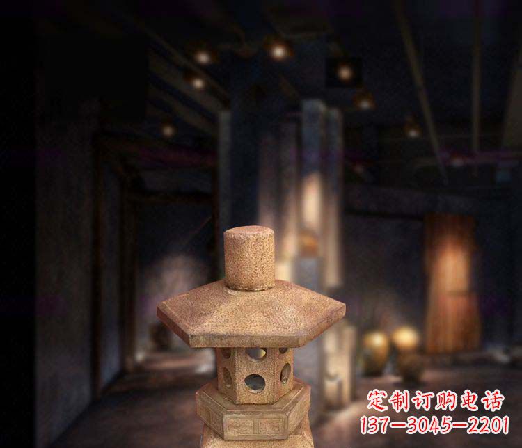 大同仿古石灯公园石雕