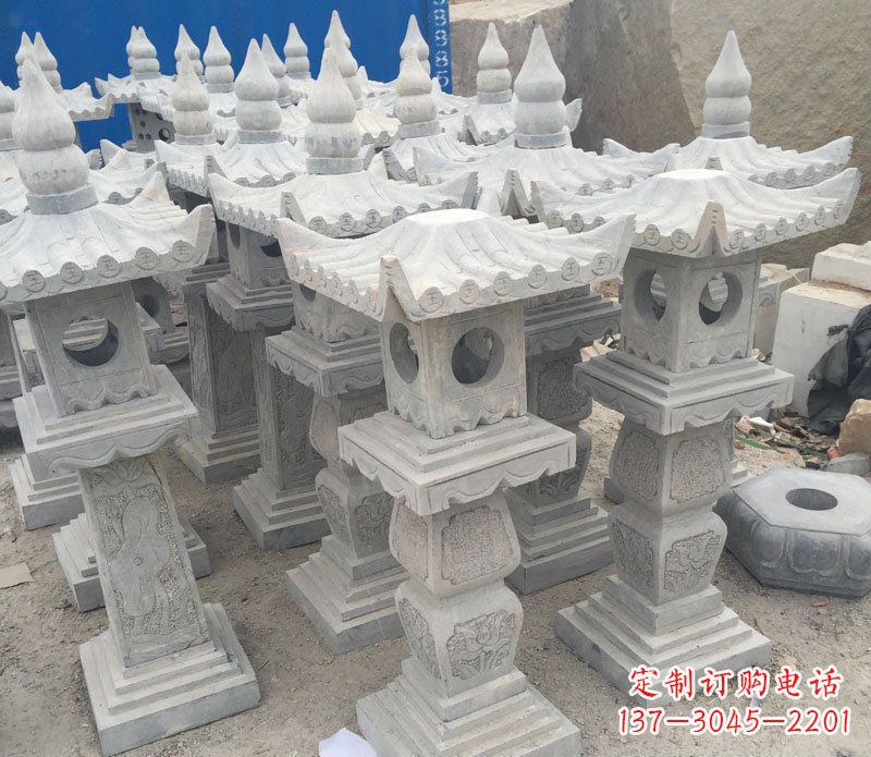 大同仿古石灯园林景观石雕