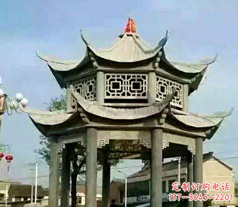 大同精美仿古石凉亭雕塑