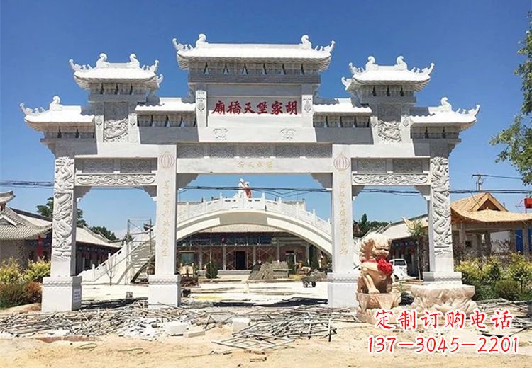 大同仿古石雕牌坊