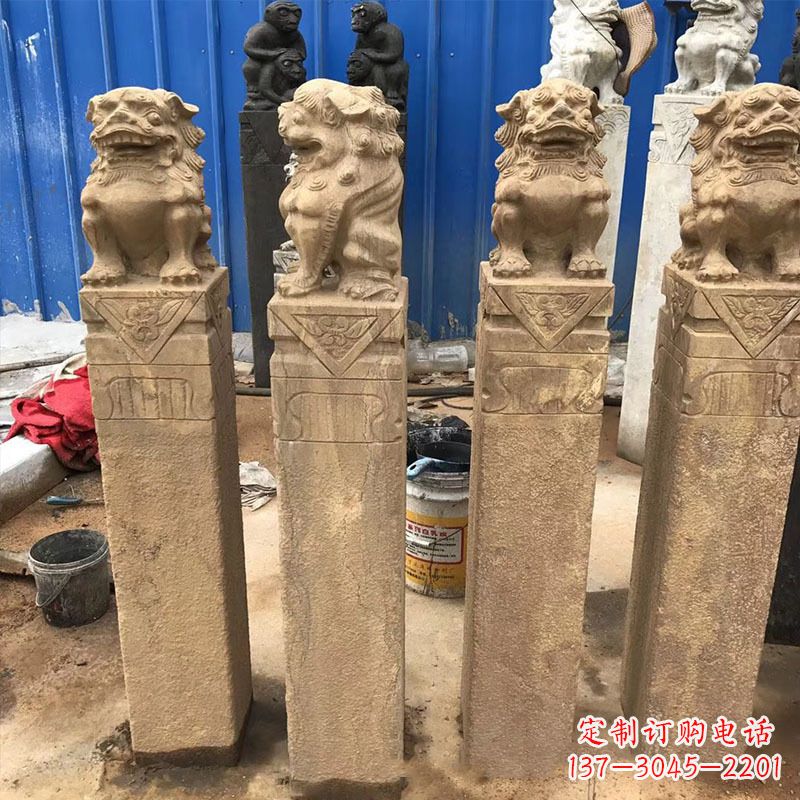 大同仿古拴马桩石雕塑——傅雕你的精美时光