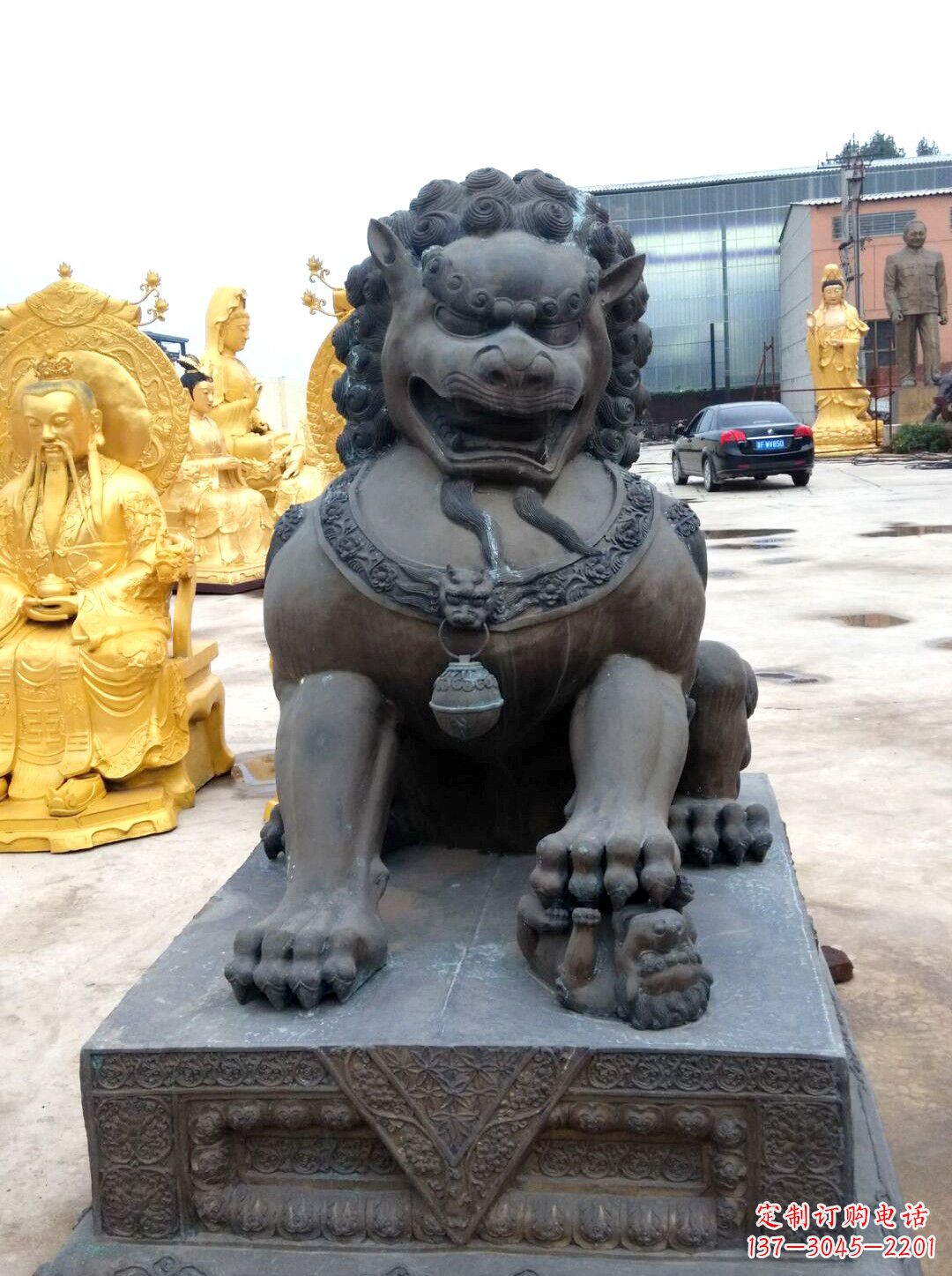 大同仿古天安门铜狮子